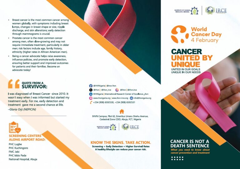 World Cancer Day Pamphlet